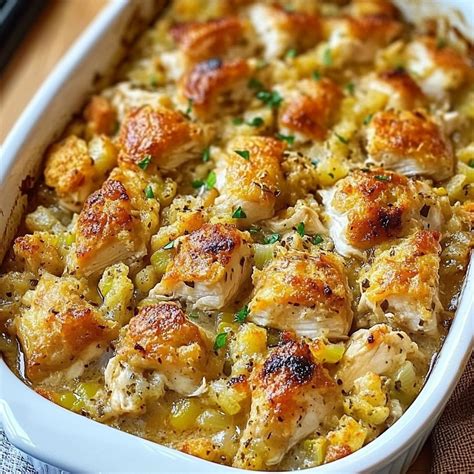Dolly’s Chicken Stuffing Casserole Recipe