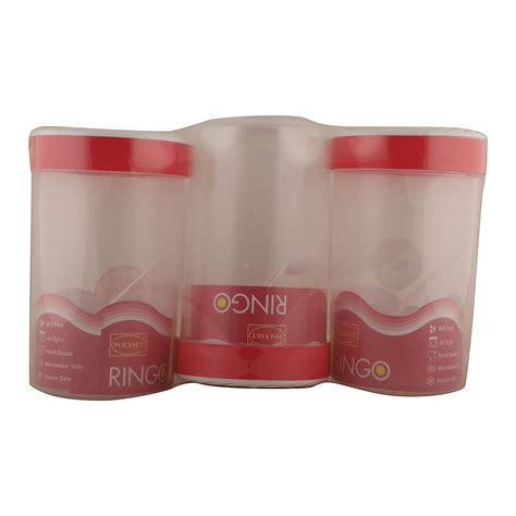 Buy Polyset Ringo Container, 1475ml, Pink, 3 Pieces Online at Low ...