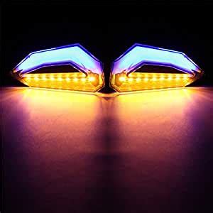 visionrabbit 1 Pair 12V Universal Motorcycle LED Tail lights Brake ...