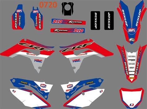 CRF250R 2018-2019 CRF450R 17-19 monster energy HRC グラフィック デカール バックグラウンド ...
