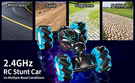 Deejoy RC Stunt Car, 2.4GHz 4WD Remote Control Gesture Sensor Toy ...