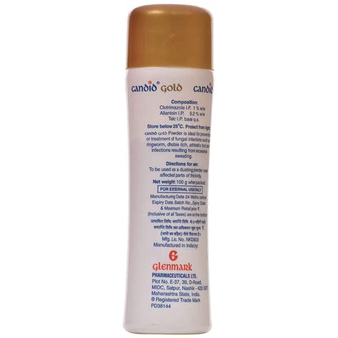 Candid Gold Powder, 100 gm Price, Uses, Side Effects, Composition ...