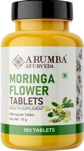 Arumba Ayurveda Moringa Flower 150 Tablets, Made with Pure Drumstick ...