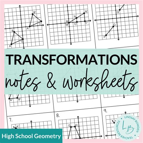 Image result for Transformations Worksheet.pdf