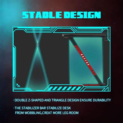 Buy Napfox Gaming Desk Computer Table Desk Modern Simple Style for Home ...