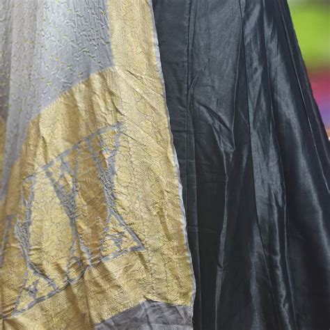 Pure Mashru Gaji Silk Plain Ghagra Set – Nandini NX