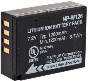 digiclicks NP-W126 Rechargeable Battery for Fuji Series Digital Cameras ...