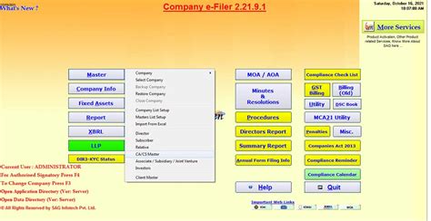 Gen CompLaw ROC Software for Filing MCA V3 e-Forms