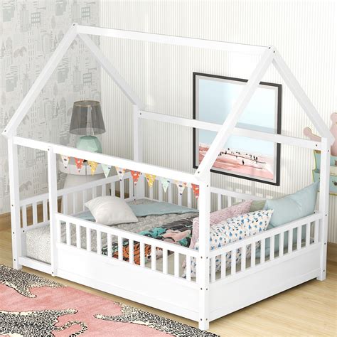 Amazon.com: Montessori Floor Bed Full Size, Full Montessori Bed with ...