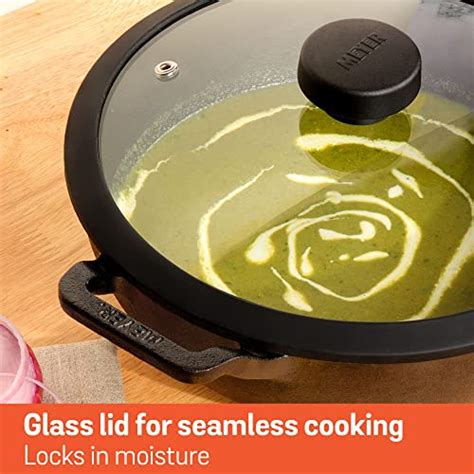 Meyer Pre Seasoned Cast Iron Kadai 20cm, Black – Fetch N Buy