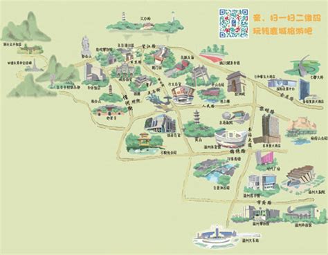 鹿城首份手绘旅游地图遭质疑 多处路名标注存错误-城市频道-浙江在线