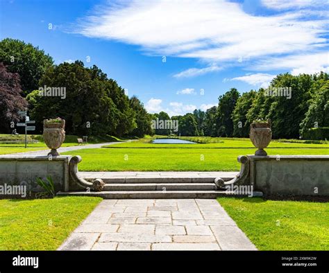 Viewed from the Southern Terrace, the two 550-foot long canals aka ...