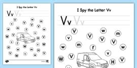 I Spy the Letter Hh Activity for PreK-K (teacher made)