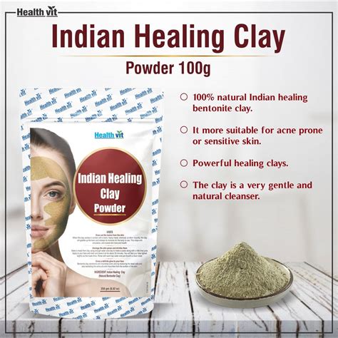 Healthvit Indian Healing Clay Powder 250 gm – GlobalBees Shop