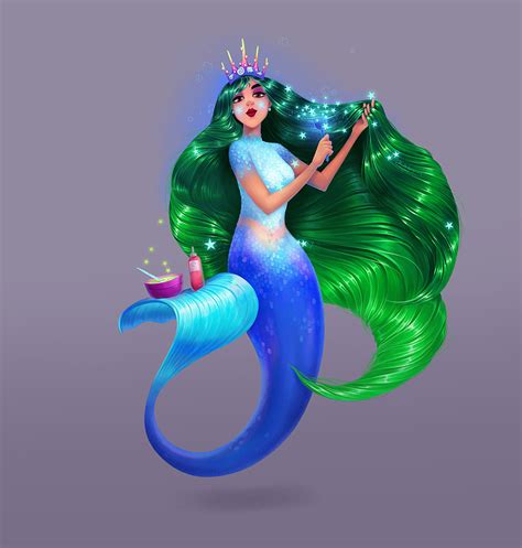 Little Mermaid Hair 的图像结果