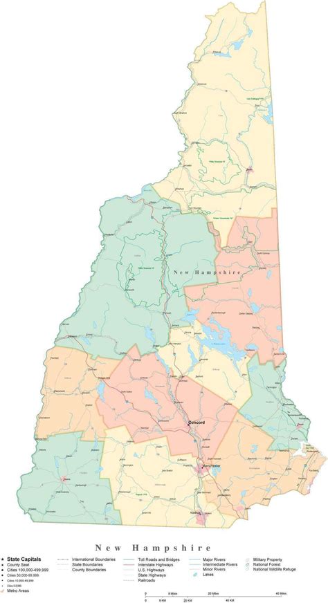 Nh County Map
