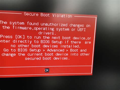 Image result for Secure Boot Failure