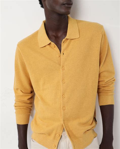 Rare Rabbit Men's Alias-N Dusky Yellow Cotton Plain Regular Fit Full S