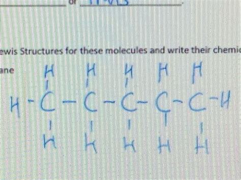 N Pentane Lewis Structure
