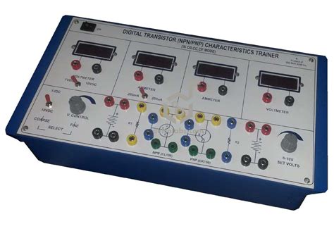 Transistor Characteristics Trainer ( CE, CB and CC Mode Digital Meters)