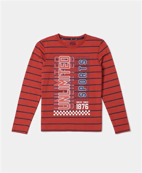 Buy Boy's Super Combed Cotton Graphic Printed Full Sleeve T-Shirt ...