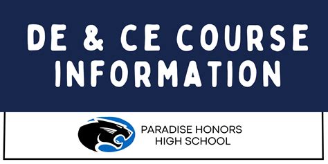 Dual Enrollment / Concurrent Enrollment – Counseling – Paradise Honors High School