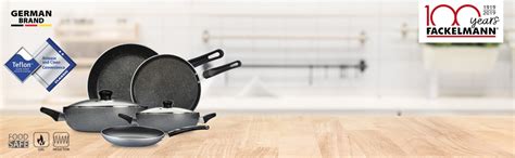 Buy Fackelmann Aluminium Fry Pan with Non-Stick Coating, 26 Cm | 3 ...