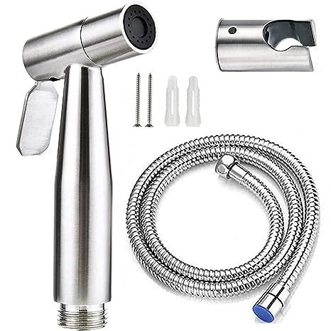 Toilet Shower Jet Spray Toilet Spray Gun with Pipe | Portable Jet Spray ...