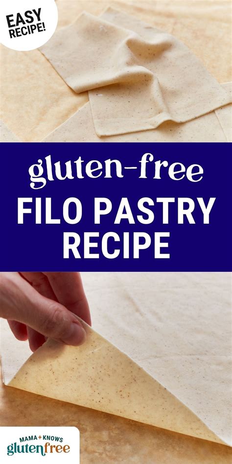 Gluten-Free Phyllo Dough / Filo Pastry - Mama Knows Gluten Free