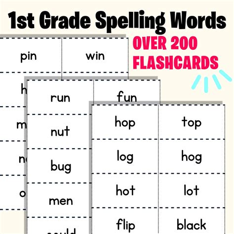 Sight Words For 1st Grade Brain Break
