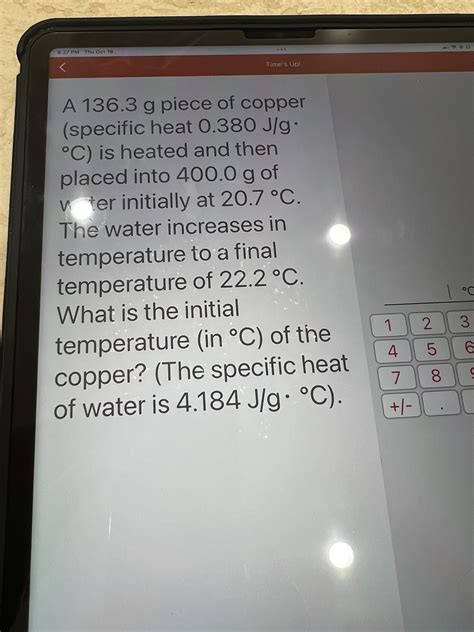 Solved A 136.3g piece of copper (specific heat | Chegg.com
