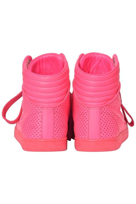 Gucci Dapper Dan Leather Pink Trainers