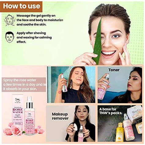 Buy TNW-THE NATURAL WASH DISTILLED ROSE WATER AND PURE ALOE VERA GOLD ...