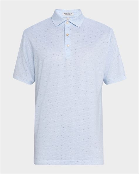 Peter Millar Men's Lacrosse Performance Jersey Polo Shirt | Neiman Marcus