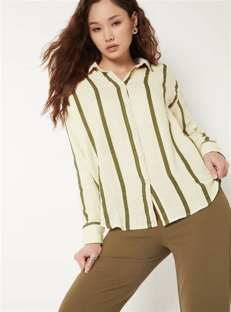 Buy Women Striped Shirt Online at just Rs. 899.0 - 1000016222549 | Max ...