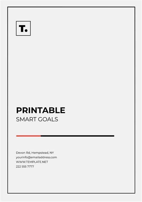 Image result for Smart Goals Printable