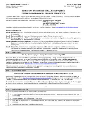 Assisted Living Section State of the State - dhs wisconsin Doc Template ...