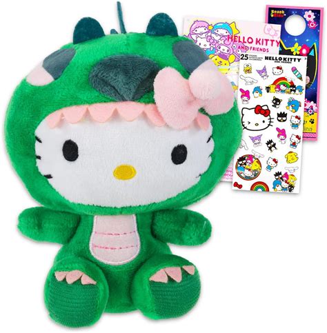 Amazon.com: Hello Kitty Plushie Set - Bundle with 6.5" Plush Doll in a ...