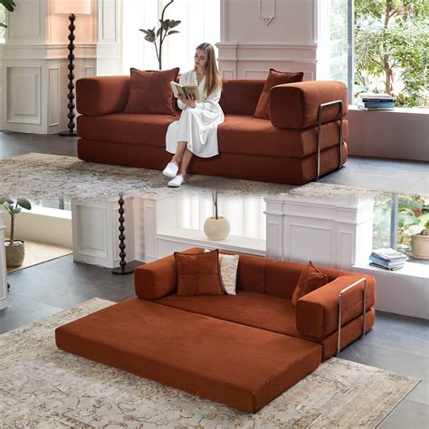 Wrought Studio™ Kaveri Convertible Sofa Bed - Foldable Floor Couch with ...