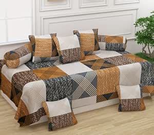 Glace Cotton DIWAN Set 8 PC Set : Amazon.in: Home & Kitchen