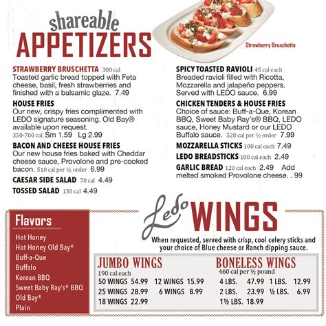 Image result for Ledo Pizza Menu