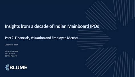 Insights from a decade of Indian Mainboard IPOs | Part 2: Financials ...