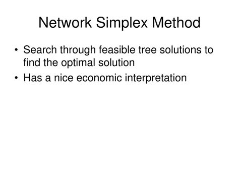 Image result for Network Simplex Method Example