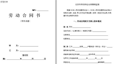 北京劳务派遣劳动合同免费下载丨蚂蚁HR博客