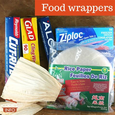 Food Wrappers - CooksInfo
