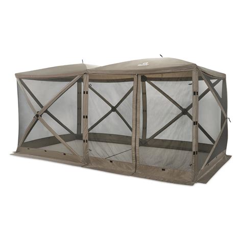 Guide Gear Double Row Screen House Tent with Wind Panels | Sportsman's ...