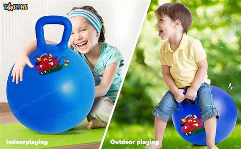 Toyshine 45cm Hopper Ball for Kids Ages 3-6 Inflatable Hopping Balls ...
