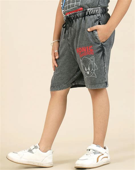 Sonic Classic Printed Regular Fit Shorts For Boys – Kidsville