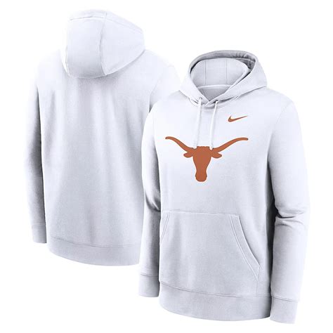 Nike Texas Longhorns Primetime Evergreen Club Fleece Pullover Hoodie ...