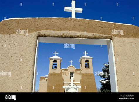 New Mexico, Taos. Ranchos De Taos Church Stock Photo - Alamy
